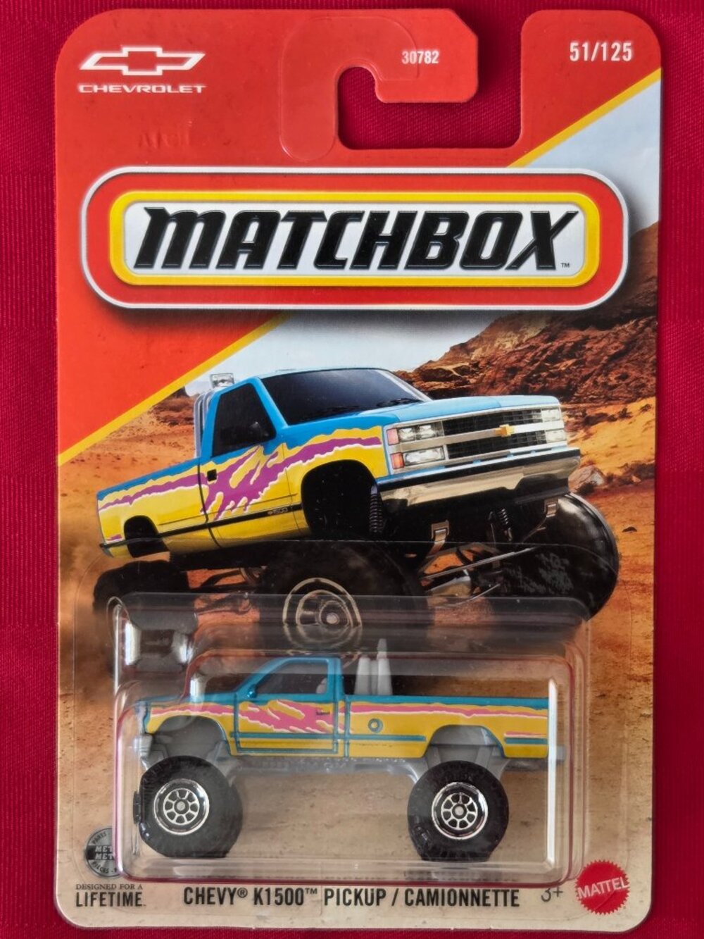 2026 MATCHBOX, CHEVY K1500 PICK UP TRUCK, MINT IN THE PACKAGE!!!